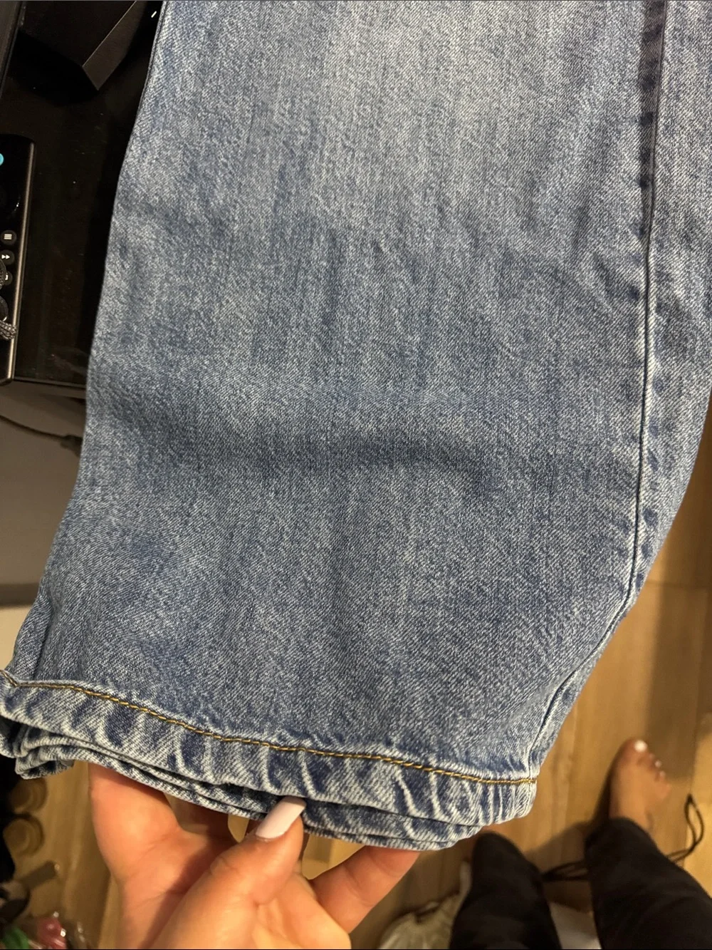 Women’s Blue Denim Jogger Jeans - Picture 2 of 8